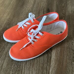 Women’s Orange Canvas Sneakers